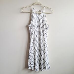Laju‎ Windowpane Plaid Knee Length Dress